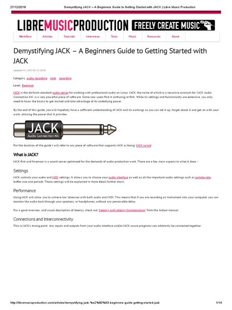 Demystifying the Jack .